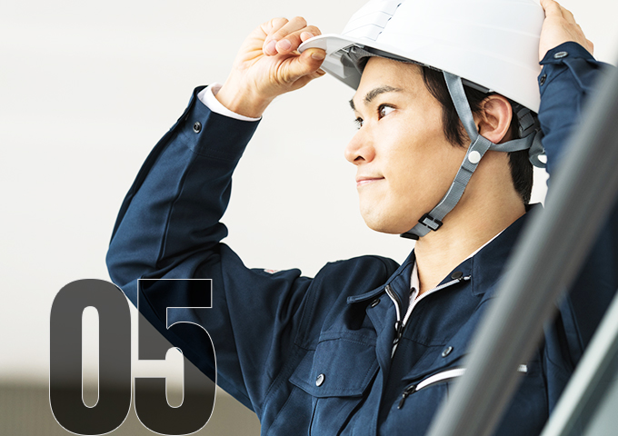 大変な作業でも笑顔で対応！