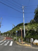 東京都稲城市 斜面草刈り作業